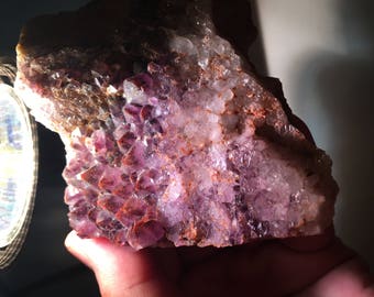 Großer Thunderbay Amethyst mit Hämatit Einschluss Kristallplatte