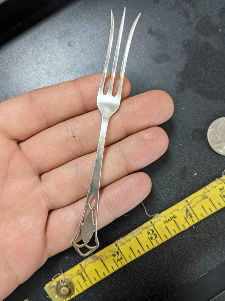 Large Vintage Sterling Silver Lemon Fork - Etsy Canada