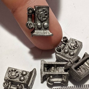 Old Wall Phone Vintage Pewter Figurine
