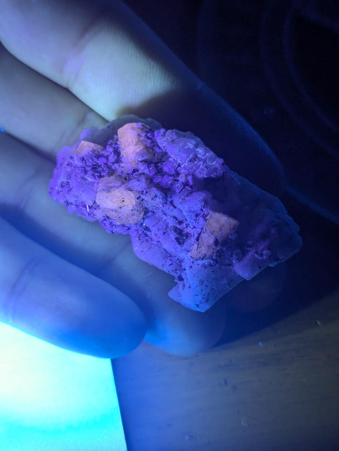 Fluorescent Pink Apatite Crystals in Albite Matrix - Etsy