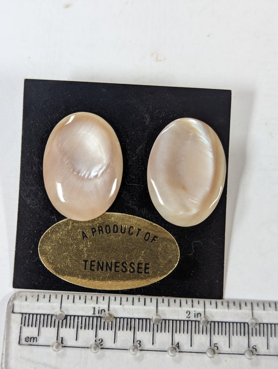 Vintage Tennessee River Pearl Earrings