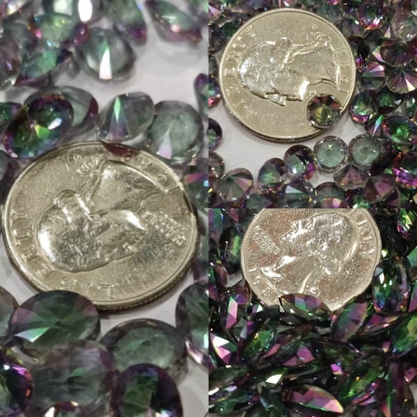 Mystic Topaz, Calibrated Facetted Gemstones