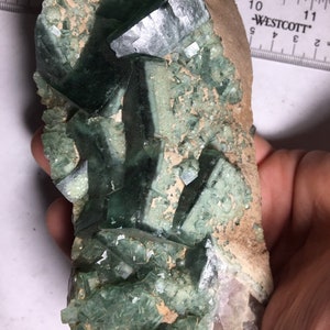 825g Big Beautiful Green Fluorite Cluster, Madagascar