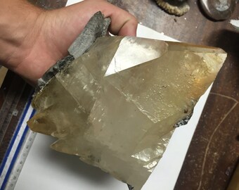 Big 4.86lb Double Terminated Elmwood TN Calcite Cluster w Sphalerite on Matrix