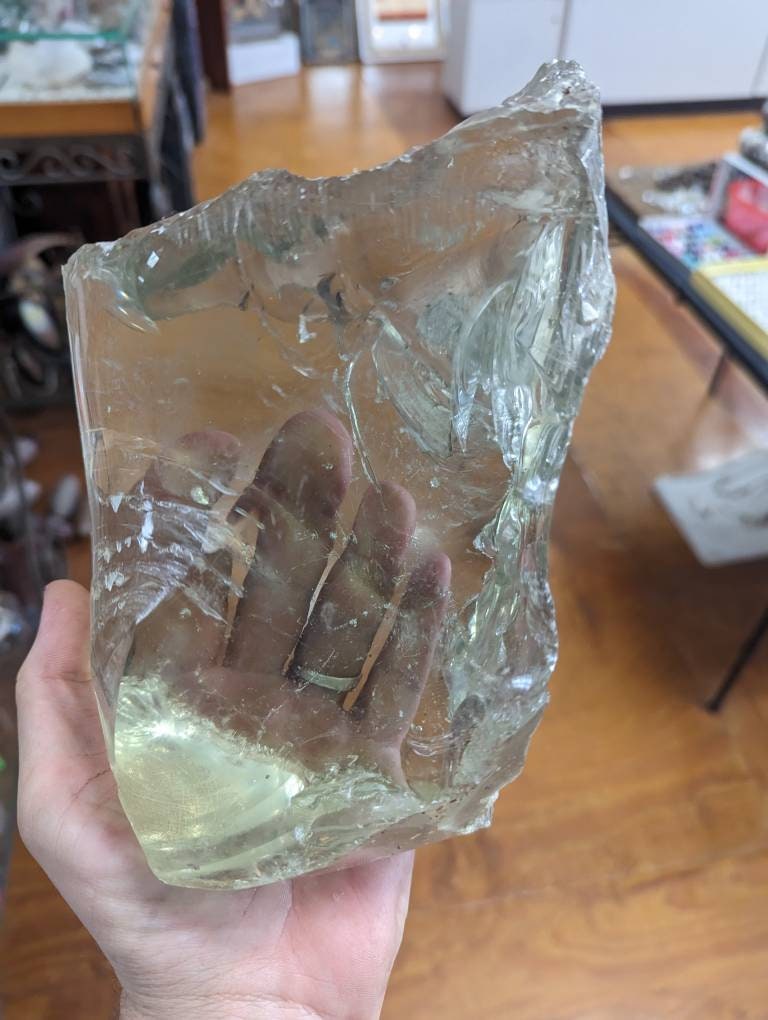 オーストラリア アンティーク ビンテージ 器 ガラス クリア 地球 太陽 新品 Huge 8lb Light Green / Clear Vintage Slag Glass - Etsy
