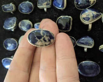 Sodalite Ring Sizes 7-8