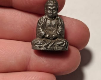 Double Sided Buddha Pewter Statue