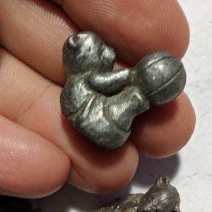 Teddy Bear w Ball Pewter Figurine