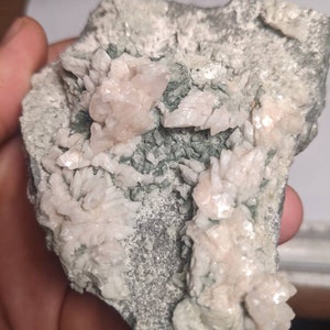 Big Fluorescent Calcite Crystals Matrix Moncure NC