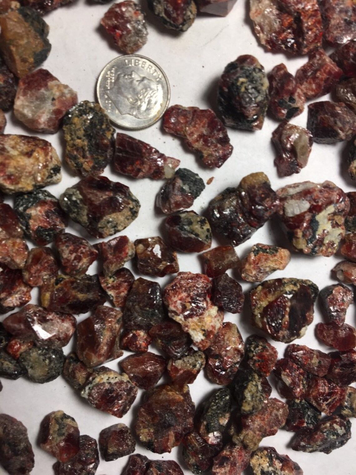 Over 1lb Red Zircon Crystal Crystal Parcel Wowza Wholesale Etsy