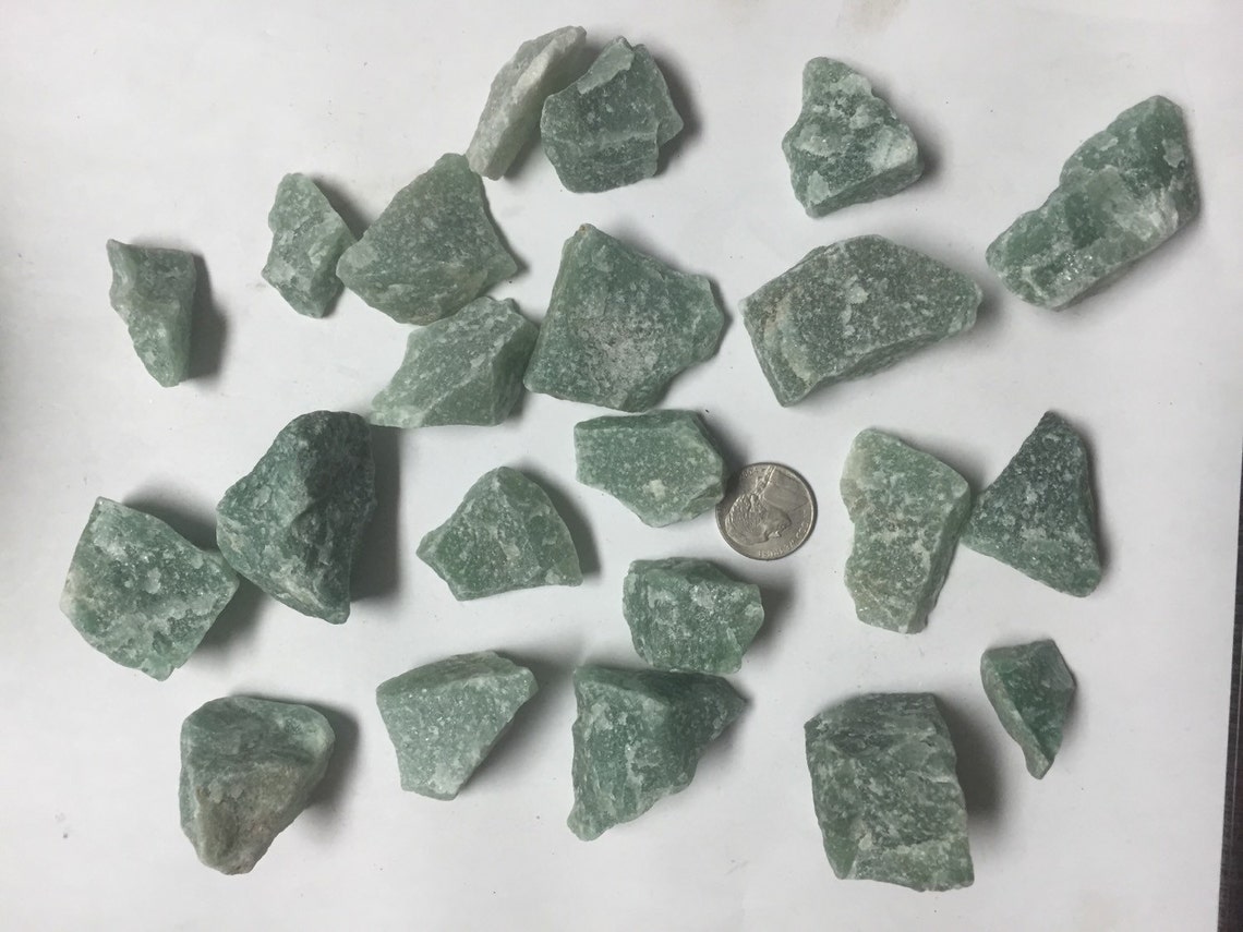 1 Pound Natural Yellow Aventurine Rough Stones – Tumbling, Cabbing, Reiki Crystals