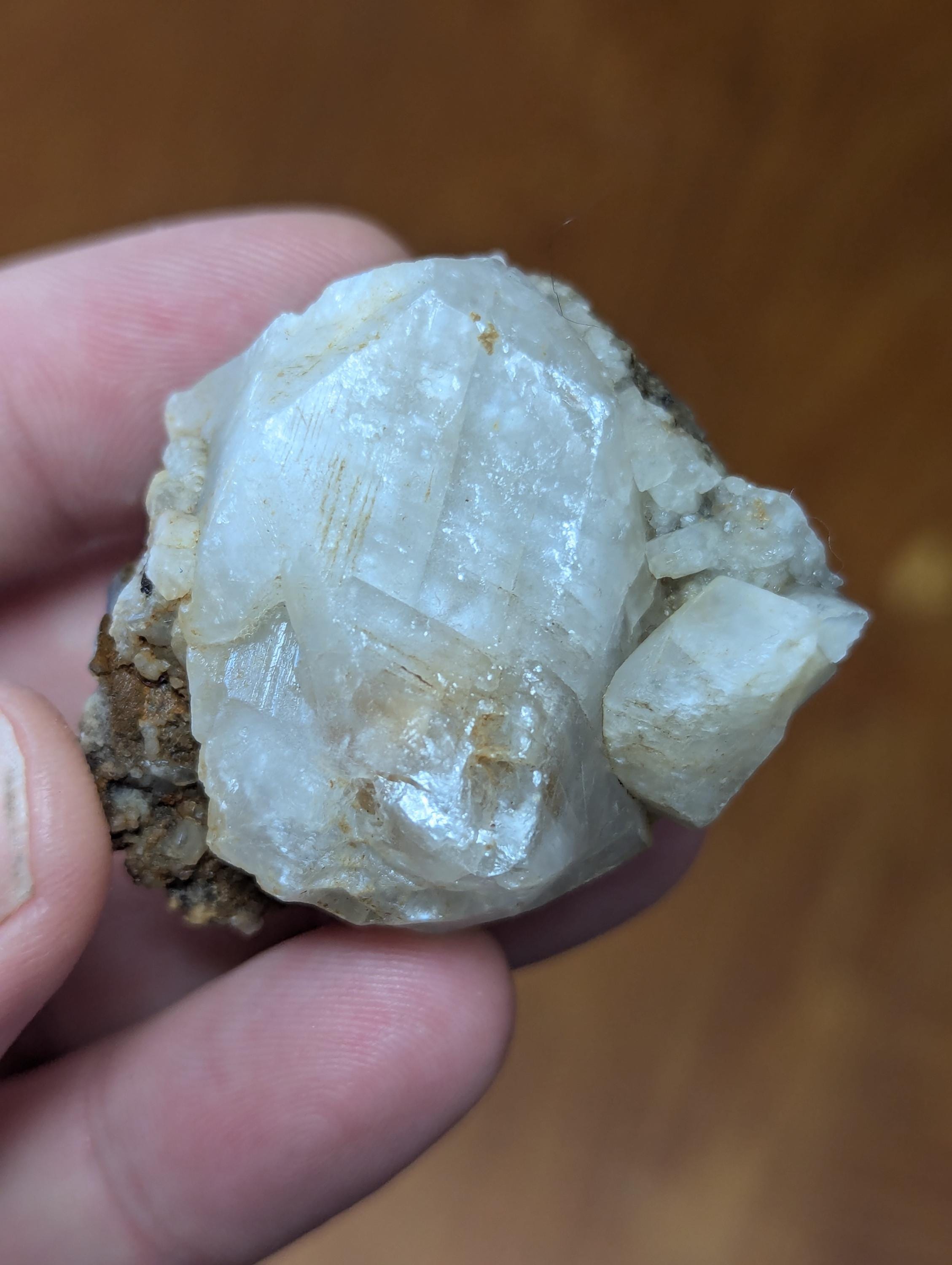 Vintage Calcite Crystal from Rossie Oxbow NY
