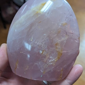Large Rose Quartz, Fully Polished Freeform, 2lbs