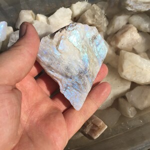 1lb Rainbow Moonstone Rough Stone Nice Colors