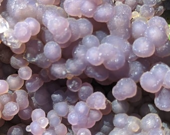 Big Green and Purple Grape Agate Crystal Cluster 800g