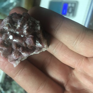 Toothy Pink Cobaltoan Calcite Cluster