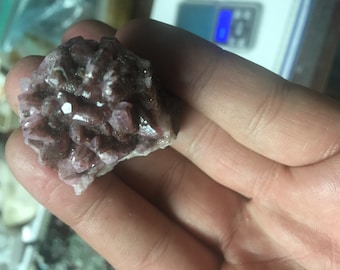 Toothy Pink Cobaltoan Calcite Cluster