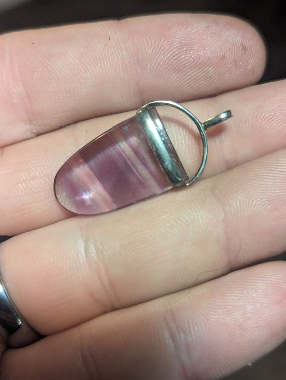 Fluorite Sterling Silver Pendant - image 3