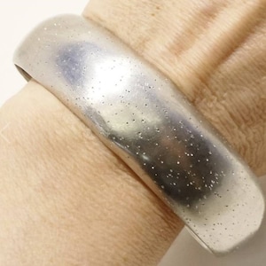 Big Heavy Sterling Silver Cuff Bracelet, Vintage