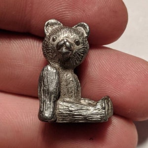 Teddy Bear Pewter Figurine