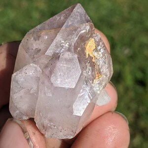 Amethyst w Hematite Quartz Crystal from Union County South Carolina