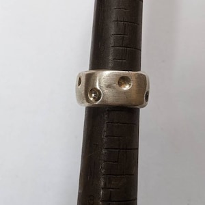 Sterling Silver Dice Ring size 6