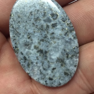 New Stone Oval Fossil Pyrite Cabochon image 1