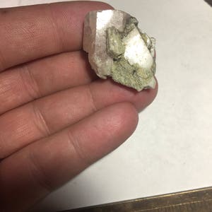 Terminated Pink Apatite Crystal Specimen w Matix