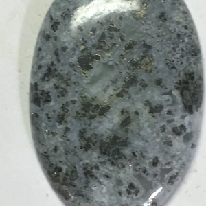 New Stone Oval Fossil Pyrite Cabochon image 4