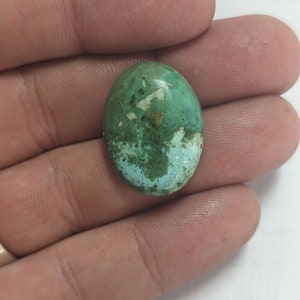 Green Persian Turquoise Cabochon 32cts