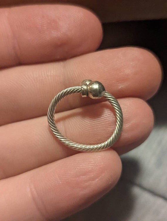 Adjustable Sterling Silver Ring - image 2