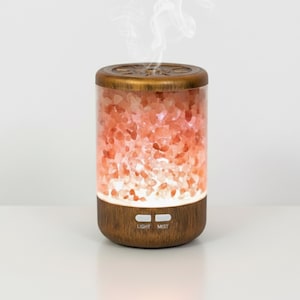 Himalayan Salt Diffuser: 7-Color LED Aromatherapy Lamp