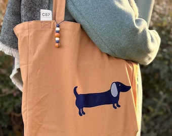 Dachshund bag/ Canvas/ Pouch / Carrier bag/ Dachshund love