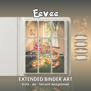 Evoli 188 Binder Art Pokémon Binder Display (Digital Download + druckbare)