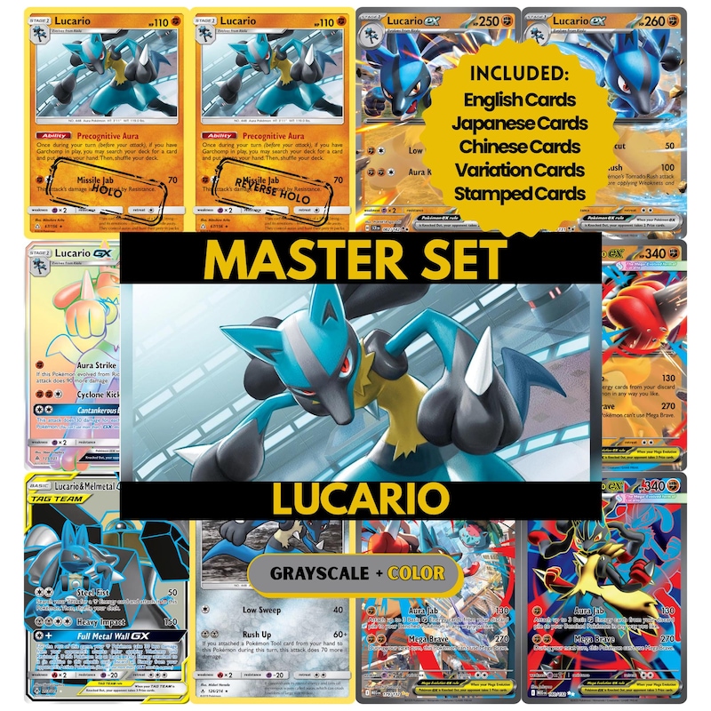 Lucario Rilou Vault X Lucario - Etsy UK