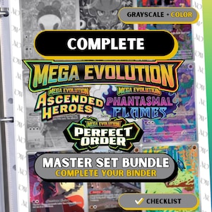 Elementos de relleno del Mega Evolution Master Set: Perfect Order, Ascended Heroes, Phantasmal Flames (Descarga digital)