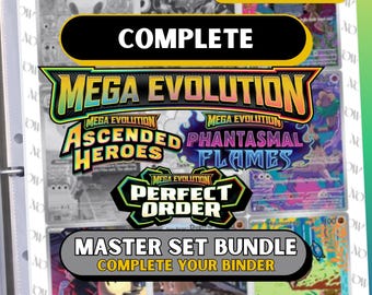 Tijdelijke aanduidingen voor Mega Evolution-masterset: perfecte volgorde, Ascended Heroes, Phantasmal Flames (digitale download)