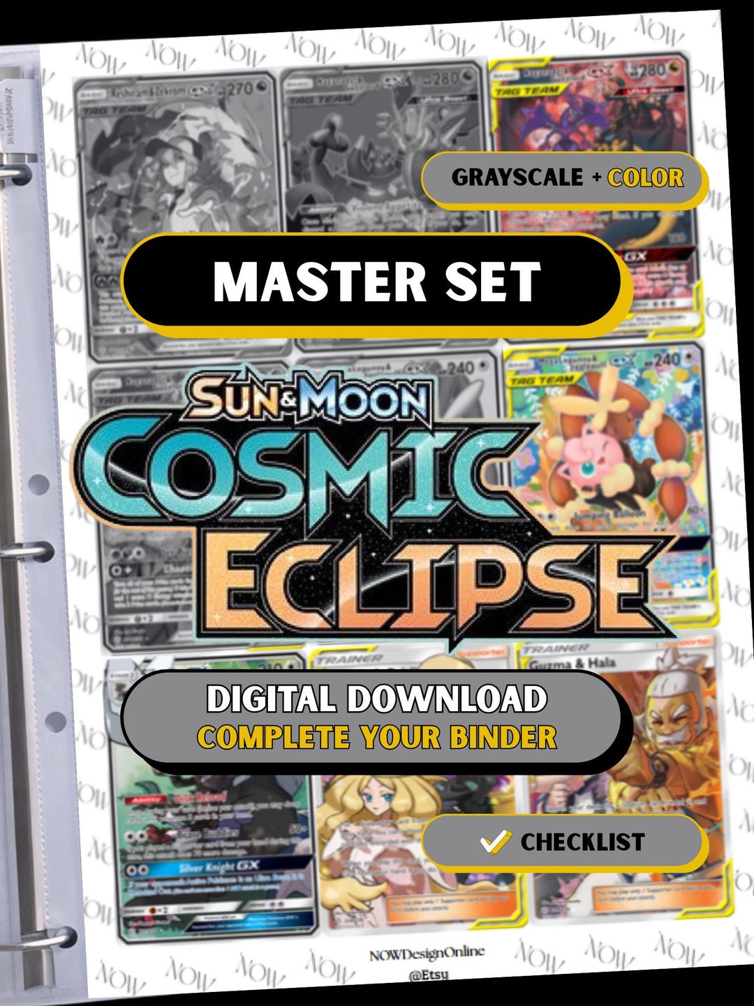 Cosmic Eclipse Checklist.pdf Sun & Moon: Cosmic Eclipse Master Set Printable Placeholders Pokémon ...