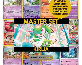 Kirlia Master Set Binder Pages, Pokemon Placeholder Cards, Printable PDF & Digital Download
