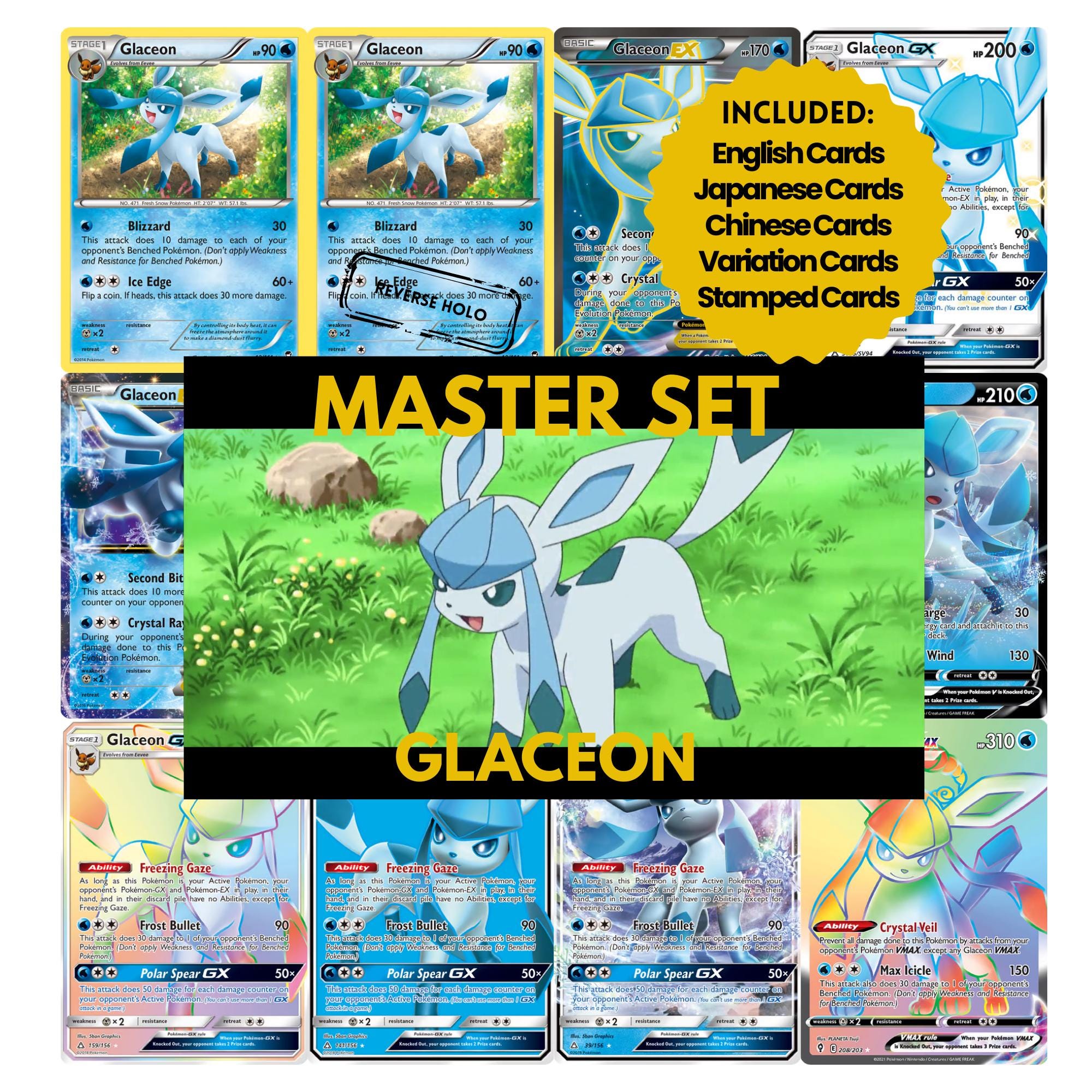 Glaceon Card Binder - Etsy Singapore