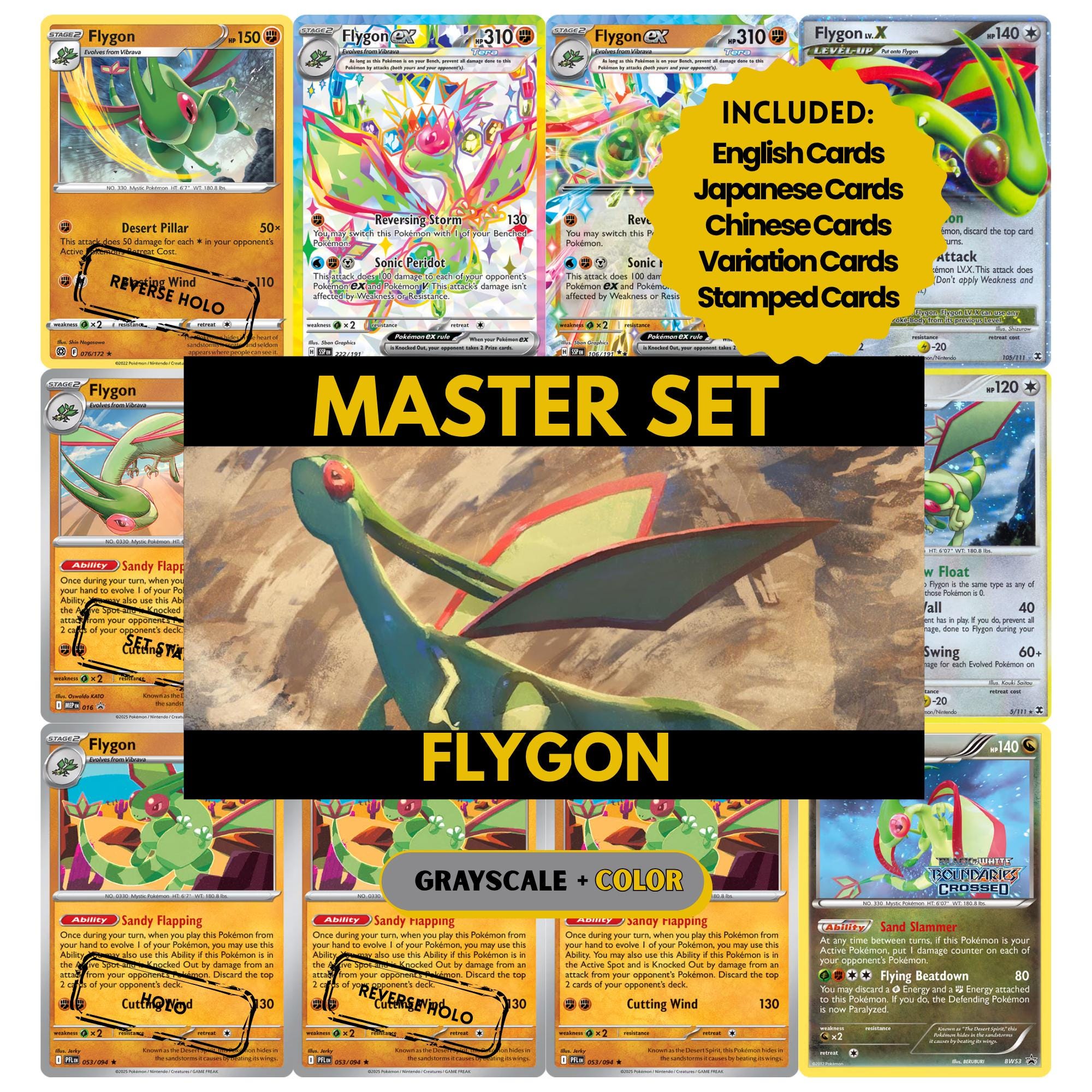pokemon flygon card 076/172 Brilliant Stars - Evolution 3 Lot this is a pretty good way to do it Flygon Full Art Painted Card