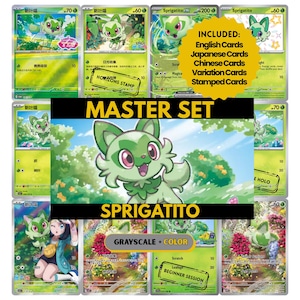 Sprigatito Card Binder - Etsy