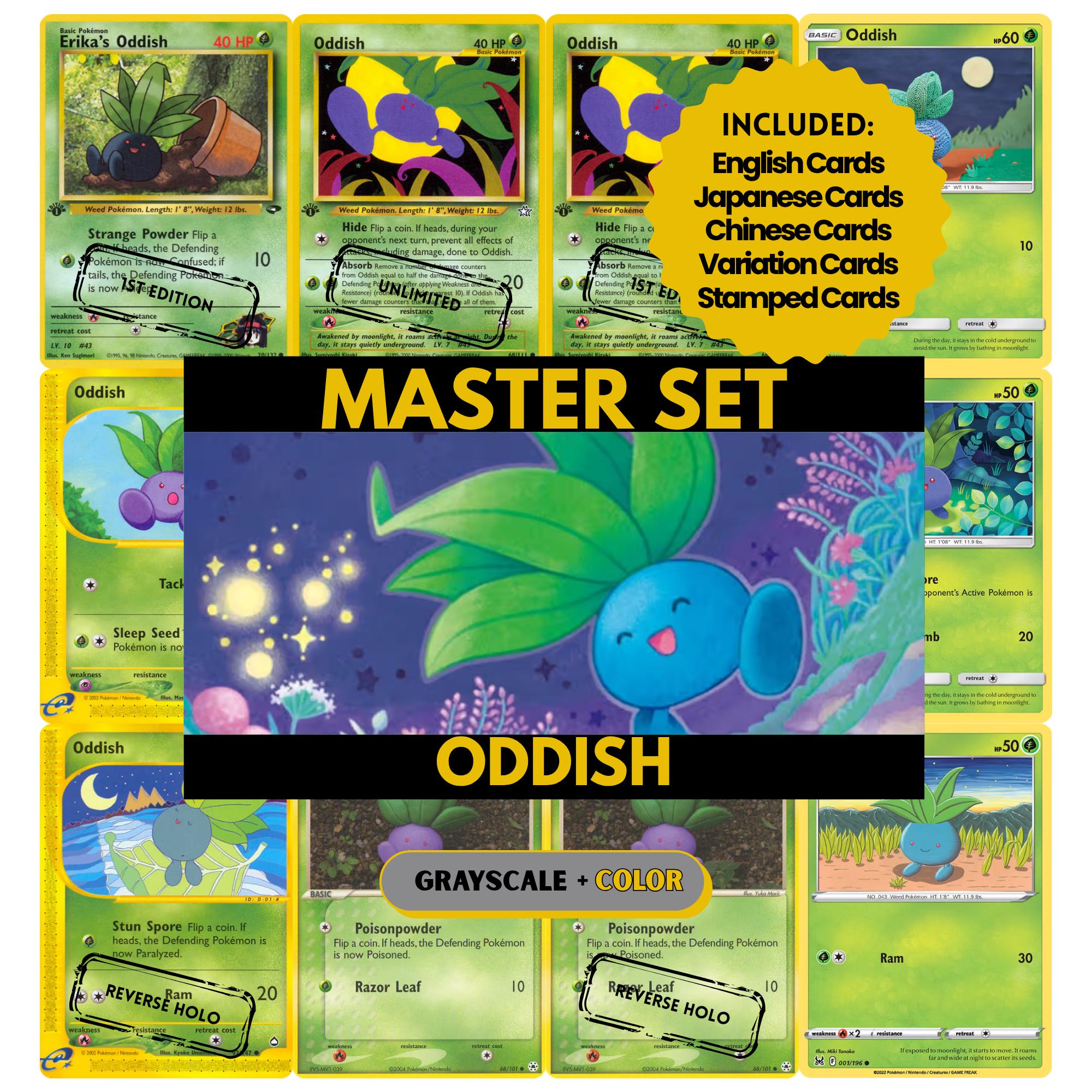 Oddish Card - Etsy Oddish Card - Etsy