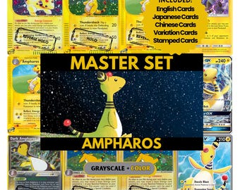 Ampharos Master Set Pärmblad, Pokémon Platshållarkort, Utskrivbara PDF & Digital Nedladdningar