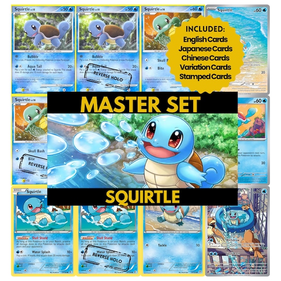 Squirtle Master Set Binder Pages, Pokemon Placeholder Cards, Printable PDF  & Digital Download - Etsy Israel