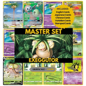 Exeggutor Master Set Binder Pages, Pokemon Placeholder Cards, Printable PDF & Digital Download