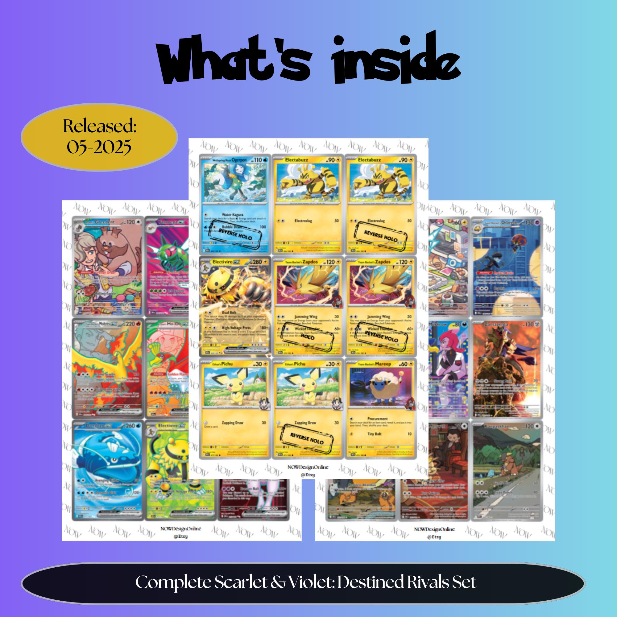 Destined Rivals Players Guide.pdf Pokemon Destined Rivals Binder Placeholders | Master Set Printable ...