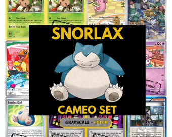 Snorlax Binder Cameo Cards, Pokedex Placeholders, Download +