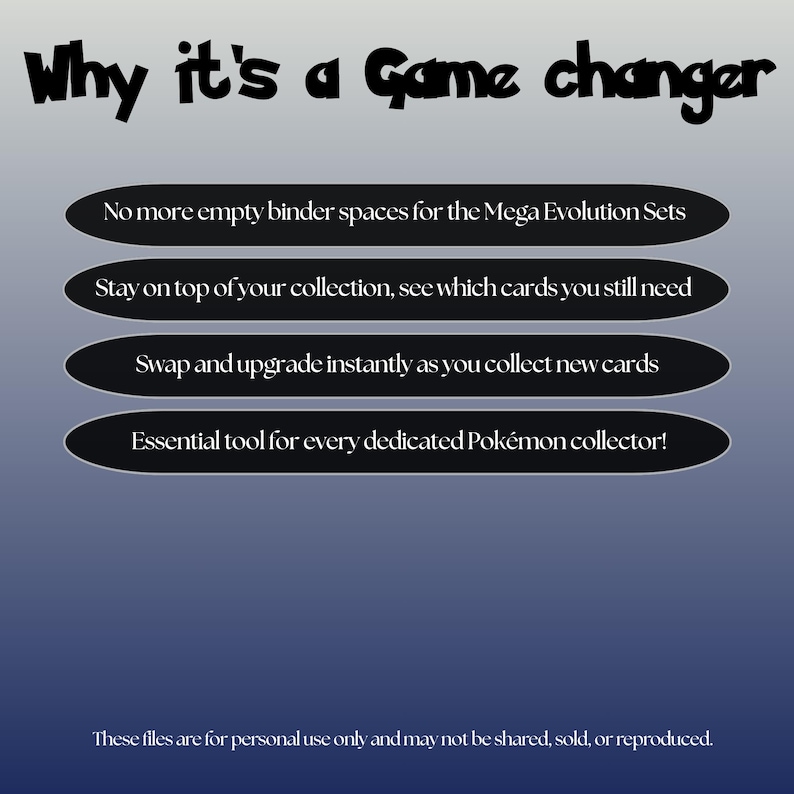 Mega Evolutions master set checklist highlighting the benefits of tracking and upgrading your Pokémon card collection.