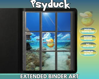 Psyduck 226 Sammelmappe Art Pokémon 3x3 Display (Digital Download + druckbare)